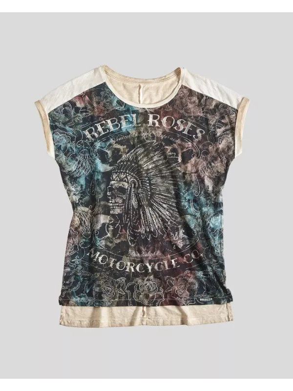 T-Shirt Femme Roses Apache - Rokker