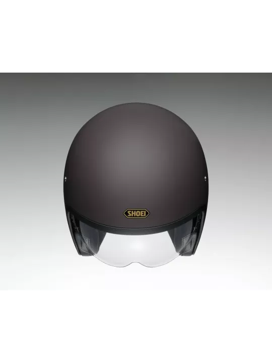 J.O Mat Brown Open Face Helmet - Shoei