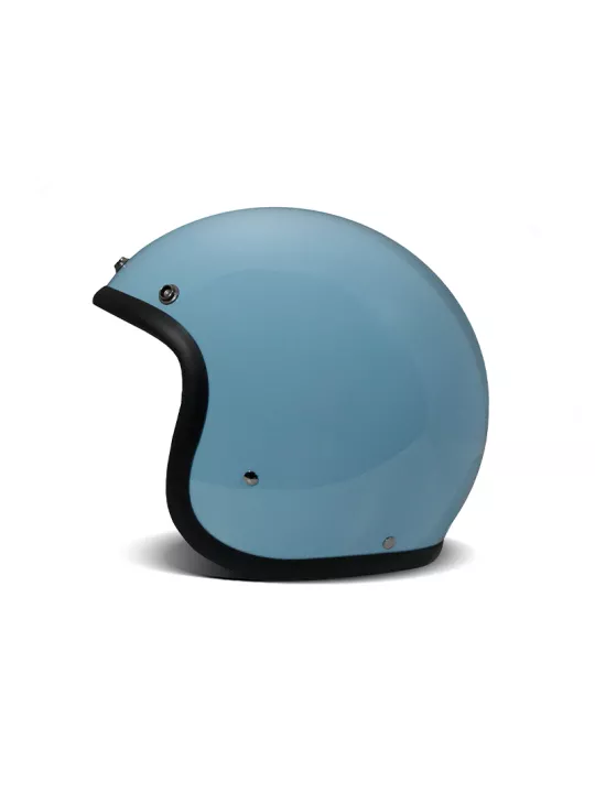 Casco Jet Vintage Azul Claro - Dmd