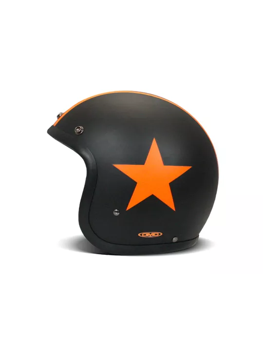 Casque Jet Vintage Star Orange - Dmd