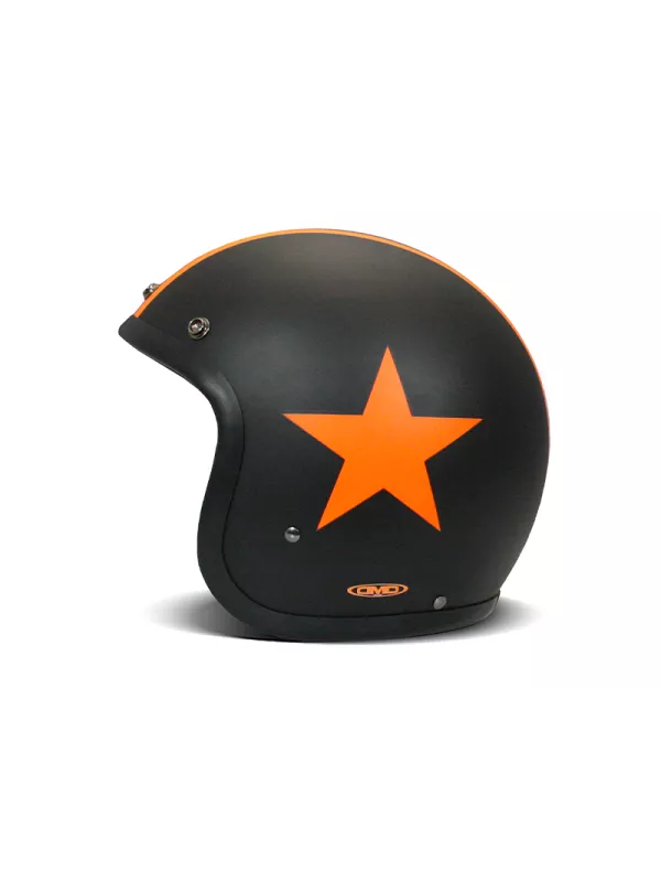 Casque Jet Vintage Star Orange - Dmd