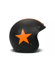 Casque Jet Vintage Star Orange - Dmd