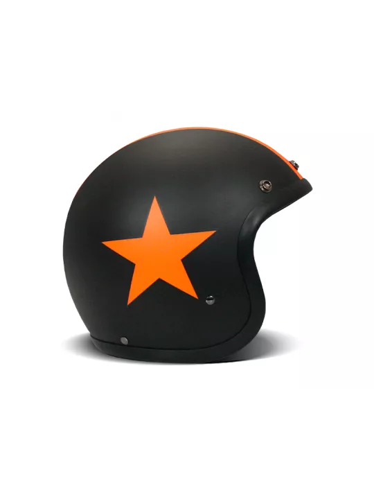 Casque Jet Vintage Star Orange - Dmd