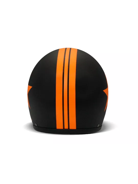 Casque Jet Vintage Star Orange - Dmd