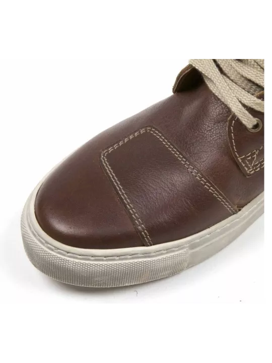 Helstons - BASKET C5 pelle vacchetta nera