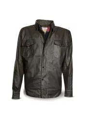 Jacket Handmade Olive Waxed Cotton Man - Dmd