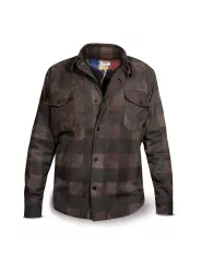 Jacket Handmade Check Brown Leather Man - Dmd