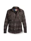 Jacket Handmade Check Brown Leather Man - Dmd