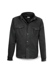 Jacket Handmade Shirt Dark Grey Cotton Man - Dmd