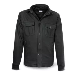 Jacke Handgefertigtes Hemd Dunkelgrau Baumwolle Mann - Dmd