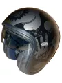 Casque Moto Jet Vintage Bd U17 Gris Metal - Premier
