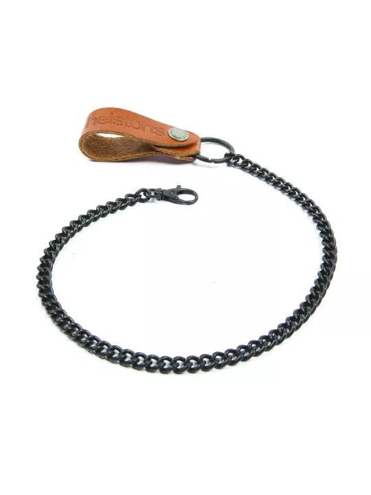 Chaine Metal Et Attache Cuir Portefeuille - Helstons