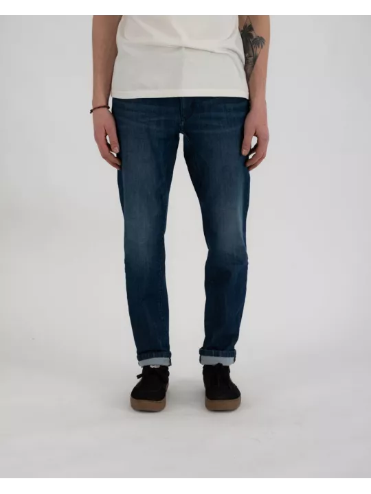 Pantalon Tapered Slim Men Blue Lt - Riding Culture