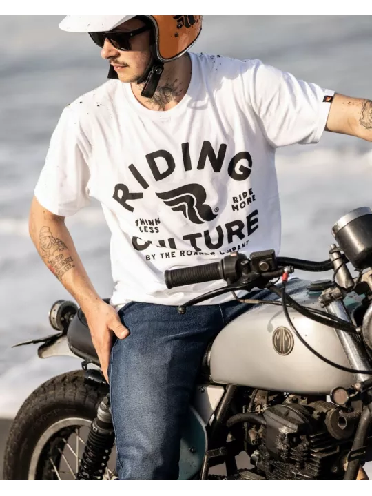 Pantalon Tapered Slim Men Blue Lt - Riding Culture