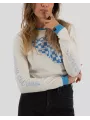Pull Checkerboard Crop Top Longsleeve Lady - Riding Culture
