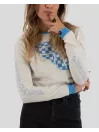 Crop Top Cuadros Manga Larga Mujer - Cultura Equitación