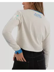 Crop Top Cuadros Manga Larga Mujer - Cultura Equitación