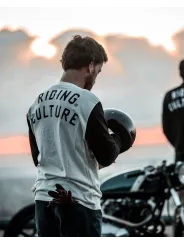 Pull Longsleeve Black/Dirt White - Riding Culture