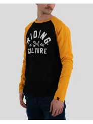 Pull Longsleeve Logo Yellow/Black - Riding Culture