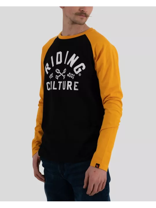 Pull Longsleeve Logo Yellow/Black - Riding Culture
