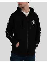 Sweat A Capuche Avec Zip Black Zip - Riding Culture