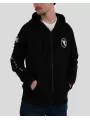 Sweat A Capuche Avec Zip Black Zip - Riding Culture