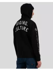 Sweat A Capuche Avec Zip Black Zip - Riding Culture