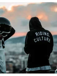 Black Zip Sweat - Riding Culture