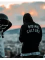 Sweat A Capuche Avec Zip Black Zip - Riding Culture