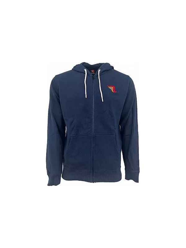 Sweat A Capuche Avec Zip Blue Zip - Riding Culture