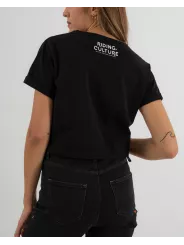 T-Shirt Checkerboard Crop Top - Riding Culture