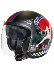 Casque Jet Vangarde Pinup 9Bm - Premier