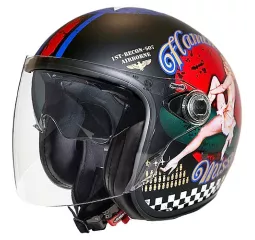 Casco Jet Vangarde Pinup 9Bm - Premier