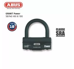 Antivol U + Chaine Abus 58Hb3+12Ks120L Sra