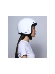 Capacete Vintage Solid Branco - Dmd