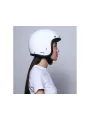 Casque Jet Vintage Massiv Weiß - Dmd