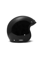 Casque Jet Vintage Solid Black - Dmd