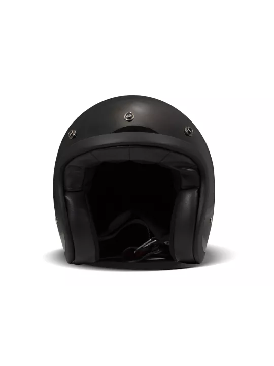 Casque Jet Vintage Massiv Schwarz - Dmd