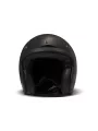 Casque Jet Vintage Solid Black - Dmd