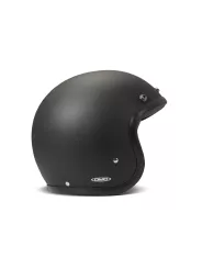Casco Jet Vintage Negro Mate Sólido - DMD