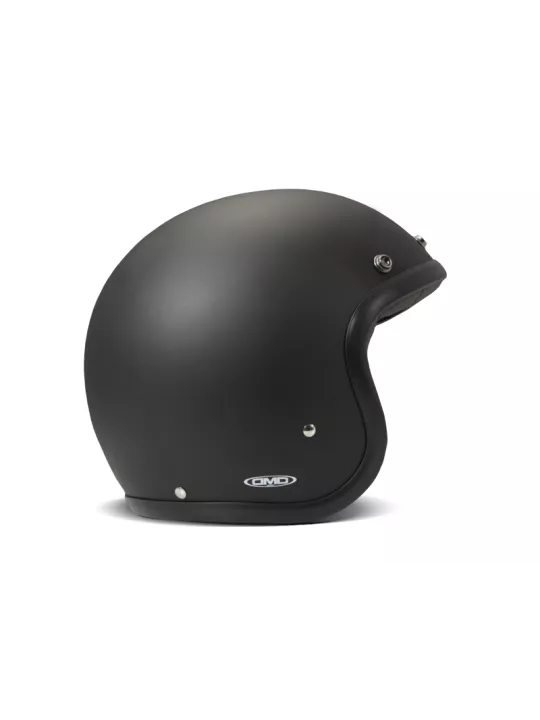 Casque Jet Vintage Solid Matt Black - Dmd