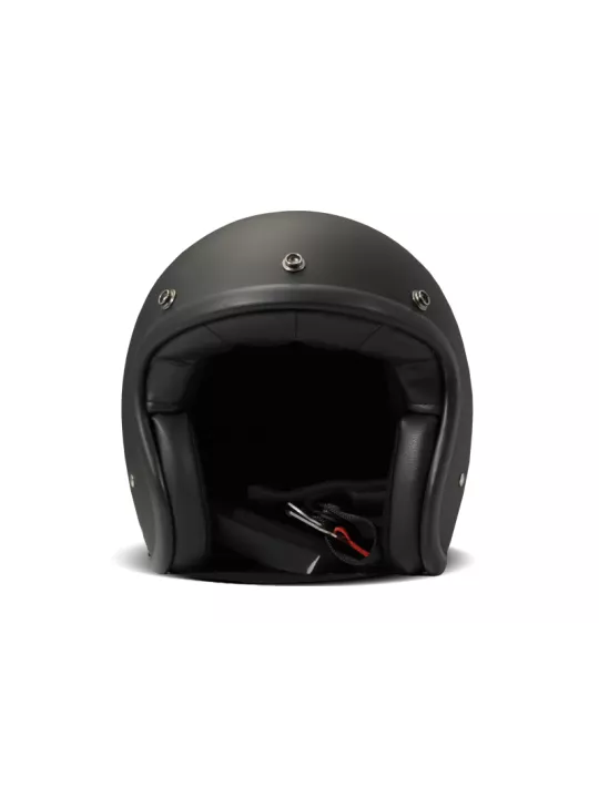 Casque Jet Vintage Solid Matt Black - Dmd