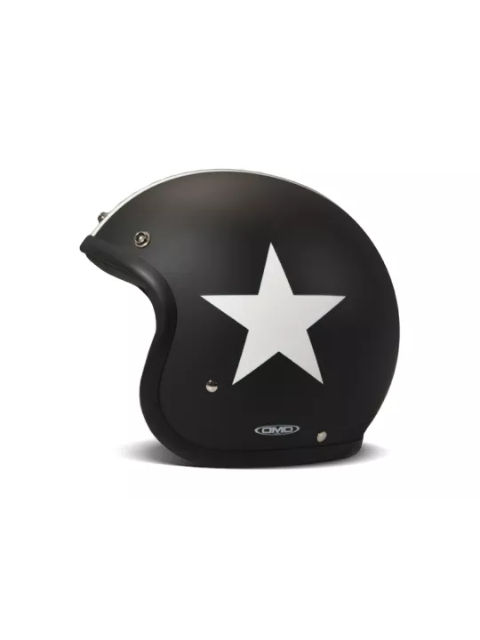 Casco Vintage Jet Star Negro - Dmd