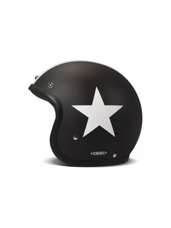 Casque Jet Vintage Star Black - Dmd