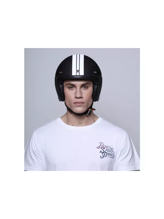 Casque Jet Vintage Star Black - Dmd