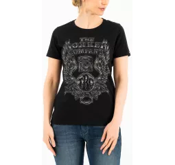 Damen T-Shirt Wings Lady Black - Rokker