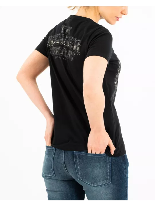 Damen T-Shirt Wings Lady Black - Rokker