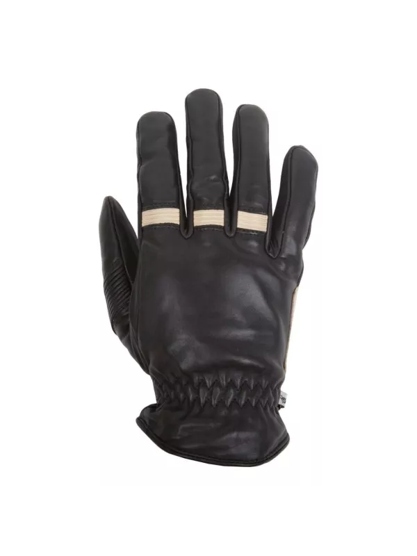 Guanti invernali HELSTONS VELVET Crust Leather-Black Camel