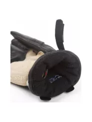 Guanti invernali HELSTONS VELVET Crust Leather-Black Camel
