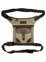 Iton Canvas/Leather Leg Bag - Helstons